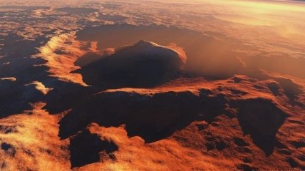 На поверхности Марса астрономы обнаружили гигантский смайл
