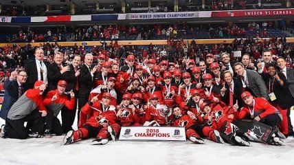 Хоккей. Сборная Канады - победитель МЧМ-2018