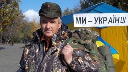 Глава областной "Просвиты" пришел пешком из Запорожья в Киев