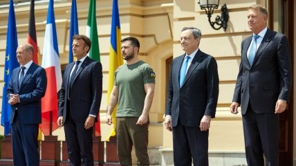 Лидеры Украины, Германии, Франции, Италии и Румынии