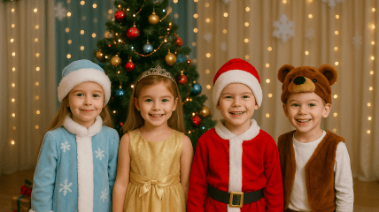 Діти на новорічному святі