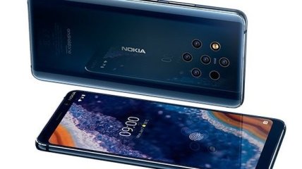 В Украине стартуют продажи первого в мире пятикамерного смартфона Nokia 9 PureVie