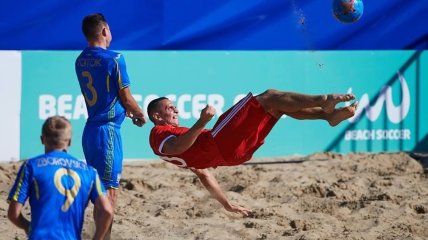 Украина неудачно стартовала в Суперфинале Евролиги по пляжному футболу