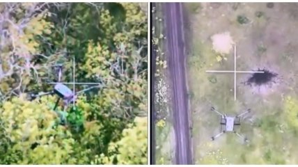 Дуель 21-го століття: український дрон ефектно приземлив дорогу російську "пташку" (відео)