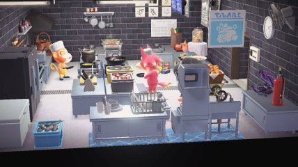 Кадр із кухні ігрового ресторану.