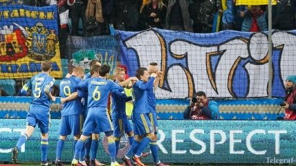 Сборная Украины опустилась на одно место в рейтинге ФИФА