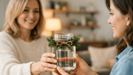 Жінка позичає воду