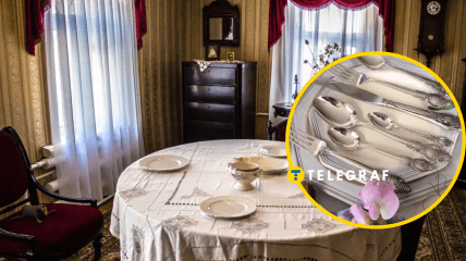 Столовая советского периода и столовое серебро