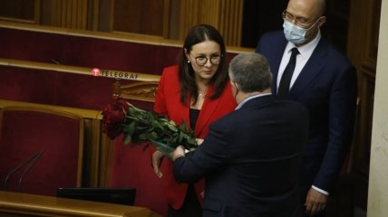 Поздравления принимает новый министр экономики Украины Юлия Свириденко