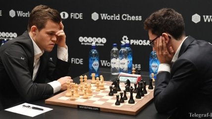 Шахматная корона: Карлсен и Каруана сыграли вничью 4-ю партию