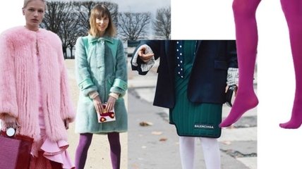 Мода 2017-2018: цветные колготки, которые снова в тренде этой зимой (Фото)