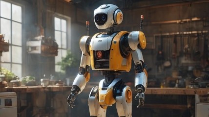 До появи справжніх роботів-помічників ще є час (зображення, згенероване ШІ)