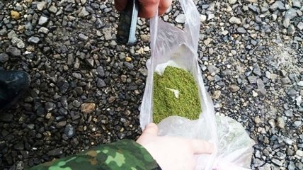 На КПВВ "Новотроицкое" правоохранители изъяли 5 пакетов марихуаны