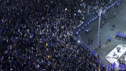 В Румынии прошли многотысячные акции протеста