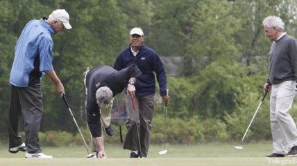 Обама проиграл в гольф сенаторам-республиканцам
