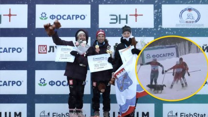 Собака сбила лыжниц во время гонки на чемпионате РФ