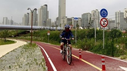 Южная Корея: Самая длинная в стране велосипедная трасса