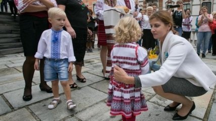 Марина Порошенко встретилась с украинской общиной в Генуе