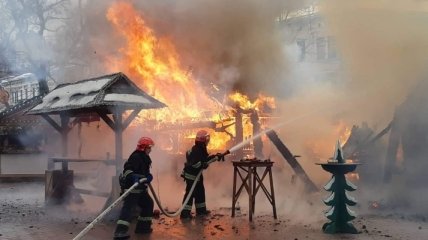 Во Львове умер в больнице пострадавший во время пожара на рождественской ярмарке