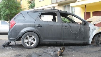 Сгорел автомобиль активиста Дорожного контроля