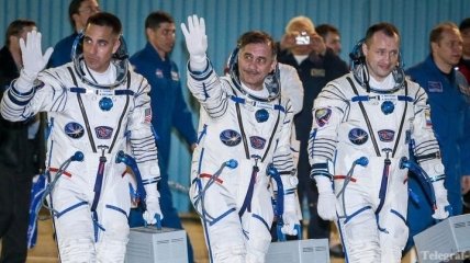 Российско-американский экипаж стартовал в космос