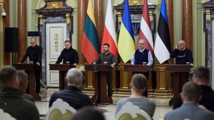 Встреча Владимира Зеленского с лидерами стран Балтии и Польши