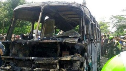 В Колумбии во время пожара в автобусе погибли 32 ребенка