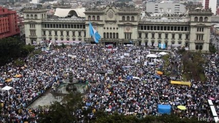 В Гватемале проходит акция с требованием отставки президента