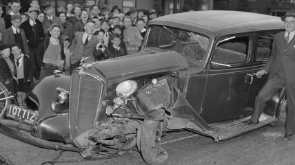 Автомобильные аварии Бостона в 1930-х годах (Фото)