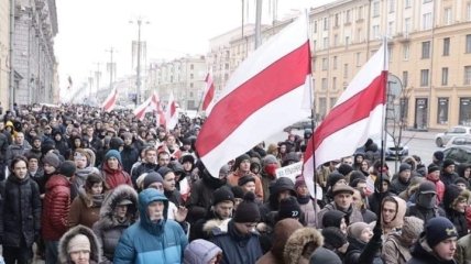 В Минске протест против интеграции с РФ завершился без происшествий