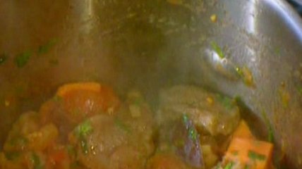 Рагу из баранины с бататом