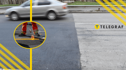 Новый асфальт уложили в столице Украины