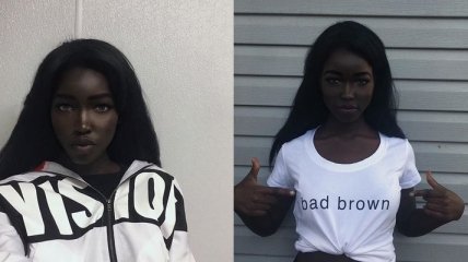 Девушка с угольно-черным цветом кожи и необычной внешностью покорила Instagram (Фото)  