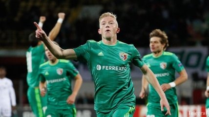 Кулач вновь забил роскошный гол в Лиге Европы (Видео)
