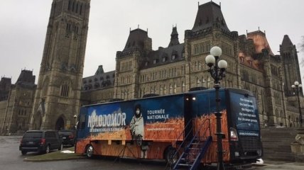Возле канадского парламента открылась выставка о Голодоморе