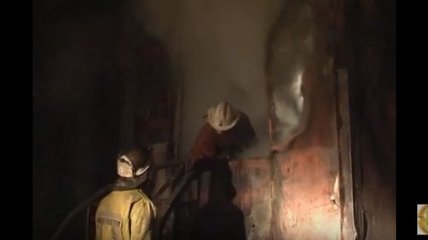 Днепропетровске горел Лоцманский спуск (Видео)