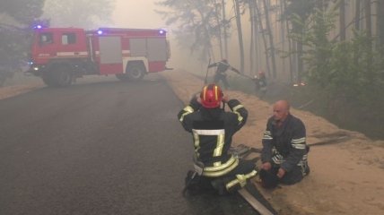 ГСЧС: На Луганщине продолжается тушение лесных пожаров, в том числе пожарной авиацией