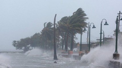 Сокрушительный ураган Ирма в Атлантическом океане