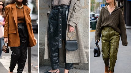 Які шкіряні штани в моді восени 2022 року