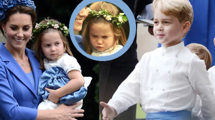 Принц Джордж и принцесса Шарлотта привлекли внимание публики на свадьбе: ФОТО