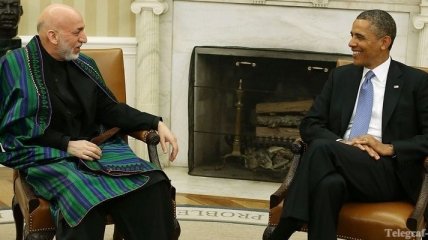 Барак Обама и Хамид Карзай встретились в Вашингтоне
