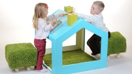 Игровой домик-парта для детей (ФОТО)