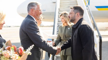 Владимир Зеленский и Елена Зеленская прибыли в США