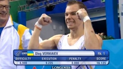 Украинец Верняев - чемпион мира на брусьях
