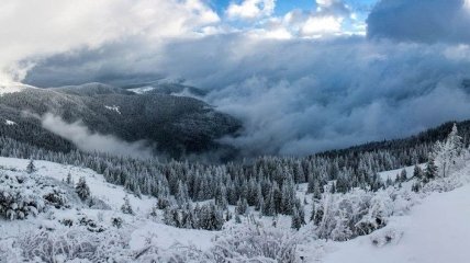 На Закарпатье объявили штормовое предупреждение из-за снеголавинной опасности