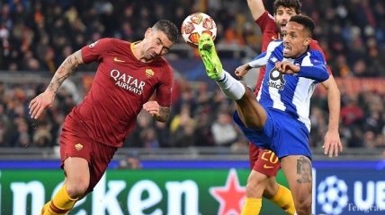 Рома минимально обыграла Порту в первом матче 1/8 финала Лиги чемпионов
