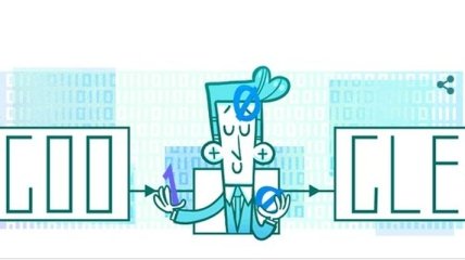 Google выпустил "дудл" в честь 100 лет со дня рождения Клода Шеннона