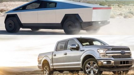 Настоящее противостояние: Tesla Cybertruck и Ford F-150