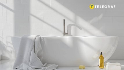 Акрилова ванна потребує особливого догляду (зображення створено за допомогою ШІ)