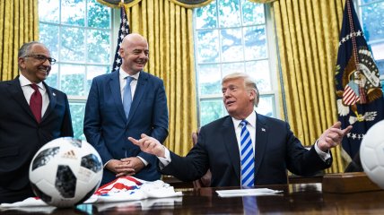 Дональд Трамп и Джанни Инфантино